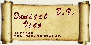 Danijel Vico vizit kartica